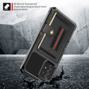 For Samsung Galaxy A73 5G ZM06 Card Bag TPU + Leather Phone Case(Black)