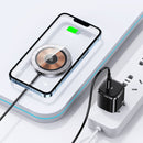 USAMS US-CD183 15W Aluminum Alloy Transparent Magnetic Wireless Charger(Black)