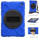 For Amazon Kindle Fire 7 2022 Hard PC Soft Silicone Full Body Tablet Case(Blue)