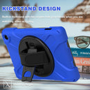 For Amazon Kindle Fire 7 2022 Hard PC Soft Silicone Full Body Tablet Case(Blue)