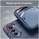 For Motorola Moto G62 5G Full Coverage Shockproof TPU Phone Case(Blue)