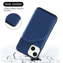 Skin Feel PU + TPU + PC Back Cover Shockproof Case For iPhone 14/13(Royal Blue)