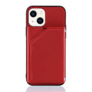 Skin Feel PU + TPU + PC Back Cover Shockproof Case For iPhone 14/13(Red)