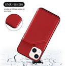 Skin Feel PU + TPU + PC Back Cover Shockproof Case For iPhone 14/13(Red)