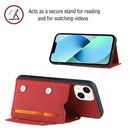Skin Feel PU + TPU + PC Back Cover Shockproof Case For iPhone 14/13(Red)