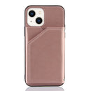 Skin Feel PU + TPU + PC Back Cover Shockproof Case For iPhone 14/13(Rose Gold)