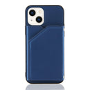 Skin Feel PU + TPU + PC Back Cover Shockproof Case For iPhone 14 Max(Royal Blue)