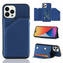 Skin Feel PU + TPU + PC Back Cover Shockproof Case For iPhone 14 Pro Max(Royal Blue)
