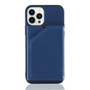 Skin Feel PU + TPU + PC Back Cover Shockproof Case For iPhone 14 Pro Max(Royal Blue)