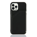 Skin Feel PU + TPU + PC Back Cover Shockproof Case For iPhone 14 Pro Max(Black)