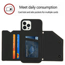 Skin Feel PU + TPU + PC Back Cover Shockproof Case For iPhone 14 Pro Max(Black)