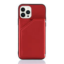 Skin Feel PU + TPU + PC Back Cover Shockproof Case For iPhone 14 Pro Max(Red)