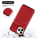 Skin Feel PU + TPU + PC Back Cover Shockproof Case For iPhone 14 Pro Max(Red)