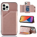 Skin Feel PU + TPU + PC Back Cover Shockproof Case For iPhone 14 Pro Max(Rose Gold)