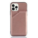Skin Feel PU + TPU + PC Back Cover Shockproof Case For iPhone 14 Pro Max(Rose Gold)