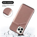 Skin Feel PU + TPU + PC Back Cover Shockproof Case For iPhone 14 Pro Max(Rose Gold)