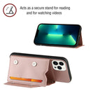 Skin Feel PU + TPU + PC Back Cover Shockproof Case For iPhone 14 Pro Max(Rose Gold)