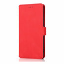 Retro Magnetic Closing Clasp Leather Case For iPhone 14 Max(Red)