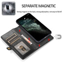 For iPhone 14 Strong Magnetic Detachable Leather Case (Black)