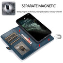 For iPhone 14 Strong Magnetic Detachable Leather Case (Blue)