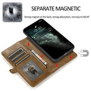 For iPhone 14 Strong Magnetic Detachable Leather Case (Brown)