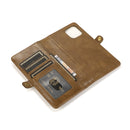 For iPhone 14 Strong Magnetic Detachable Leather Case (Brown)