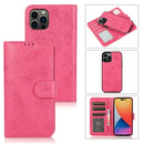 2 in 1 Detachable Leather Case For iPhone 14 Pro Max(Pink)