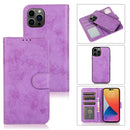2 in 1 Detachable Leather Case For iPhone 14 Pro Max(Purple)