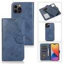 2 in 1 Detachable Leather Case For iPhone 14 Pro Max(Dark Blue)