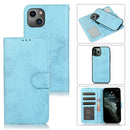 2 in 1 Detachable Leather Case For iPhone 14(Blue)