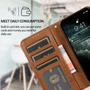 2 in 1 Detachable Leather Case For iPhone 14(Brown)