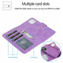 2 in 1 Detachable Leather Case For iPhone 14 Max(Purple)