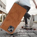 2 in 1 Detachable Leather Case For iPhone 14 Max(Brown)