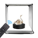 14.6cm Remote Mirror USB Electric Rotating Turntable Display Stand, Load: 10kg(White)