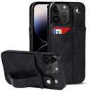 Wrist Strap Holder Phone Case For iPhone 14 Pro(Black)