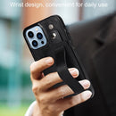 Wrist Strap Holder Phone Case For iPhone 14 Pro(Black)