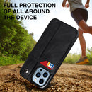 Wrist Strap Holder Phone Case For iPhone 14 Pro(Black)