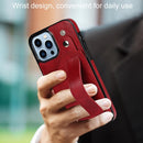 Wrist Strap Holder Phone Case For iPhone 14 Pro(Red)