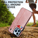 Wrist Strap Holder Phone Case For iPhone 14 Pro(Rose Gold)