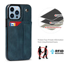 Wrist Strap Holder Phone Case For iPhone 14 Pro(Sapphire Blue)