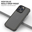 For iPhone 14 Pro iPAKY Carbon Fiber Texture Shockproof PC + TPU Protective Phone Case(Blue)