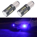 1 Pair 1157 12V 7W Continuous Car LED Fog Light(Blue Light)