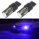 1 Pair 7440 12V 7W Continuous Car LED Fog Light(Blue Light)