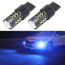 1 Pair 7443 12V 7W Continuous Car LED Fog Light(Ice Blue Light)