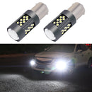 1 Pair 1156 12V 7W Strobe Car LED Fog Light(White Light)