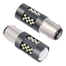 1 Pair 1157 12V 7W Strobe Car LED Fog Light(Red Light)