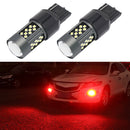 1 Pair 7443 12V 7W Strobe Car LED Fog Light(Red Light)