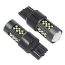 1 Pair 7443 12V 7W Strobe Car LED Fog Light(Orange Light)