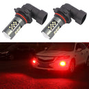 1 Pair 9006 12V 7W Strobe Car LED Fog Light(Red Light)
