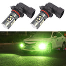 1 Pair 9006 12V 7W Strobe Car LED Fog Light(Lime Light)